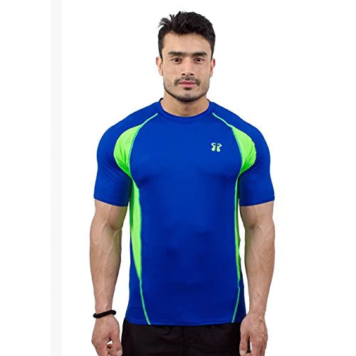 Core Athletics Coupe Half Sleeves Orange fire/Midnight Blue