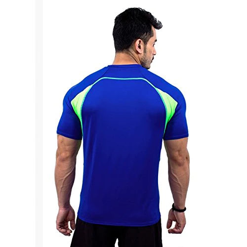 Core Athletics Coupe Half Sleeves Orange fire/Midnight Blue