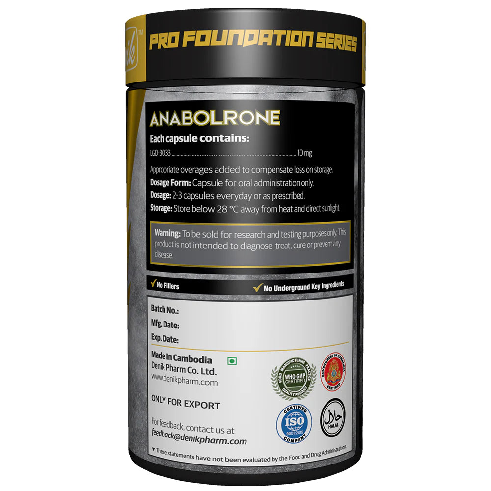ANABOLRONE : LGD 3033 Powerful SARMs for Advanced Lean Gaining, Massive Power and Recovery.