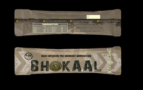 BHOKAAL : First Direct to mouth High Explosive Pre-Workout for massive power and pump.BEWARE !! MIN ORDER 5 POUCHES