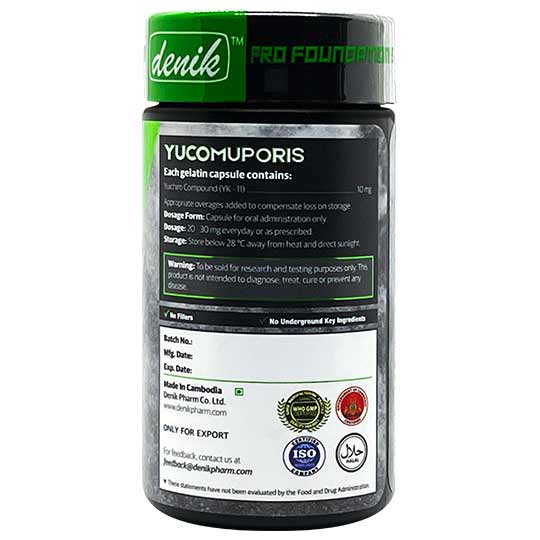 YUCOMUPORIS: Potent myostatin blocker, Yuichiro (YK-11) compound for unlimited lean mass growth, yielding a ripped, drier, and harder physique.
