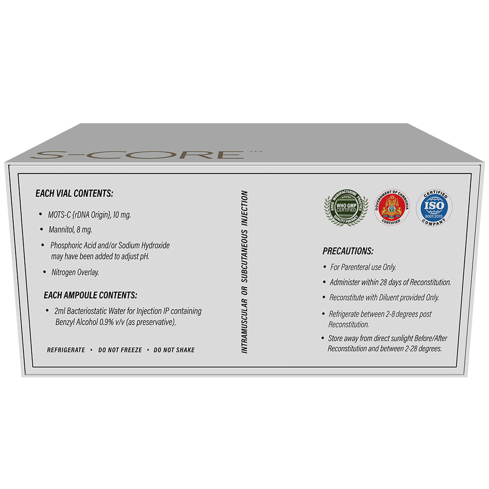 MOTS-CORE (MOTS-C): Unlock Metabolic Efficiency, Burn Fat & Boost Cellular Energy