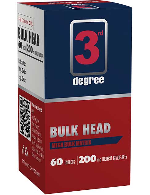 BULK HEAD: Advanced Formula for Max Muscle and Strength Gains.