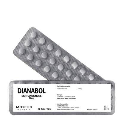 MODIFIED GENETIC DIANABOL : Classic steroid for powerful gaining and Bulking. 30 tab Strip