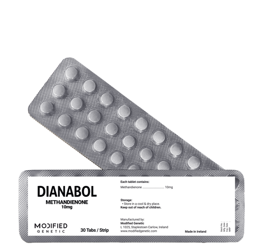 MODIFIED GENETIC DIANABOL : Classic steroid for powerful gaining and Bulking. 30 tab Strip