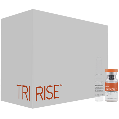 TRI RISE™ combines BPC-157, TB-500 & GHK-Cu to support tissue repair, collagen production, recovery, joint health, skin wellness, and overall regeneration.