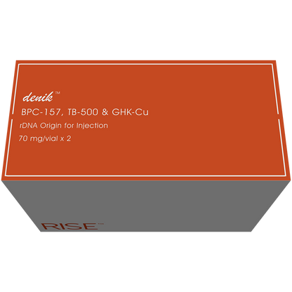 TRI RISE™ combines BPC-157, TB-500 & GHK-Cu to support tissue repair, collagen production, recovery, joint health, skin wellness, and overall regeneration.